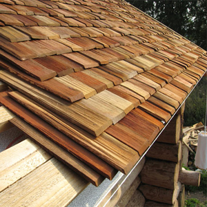 Деревянная крыша из дранки
